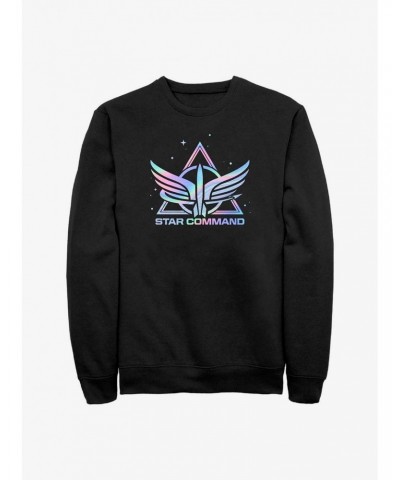 Disney Pixar Lightyear Star Command Rainbow Sweatshirt $13.28 Sweatshirts