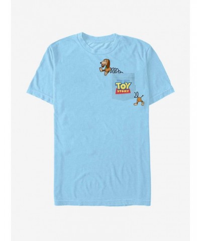 Disney Pixar Toy Story Slinky Dog Pocket T-Shirt $5.75 T-Shirts