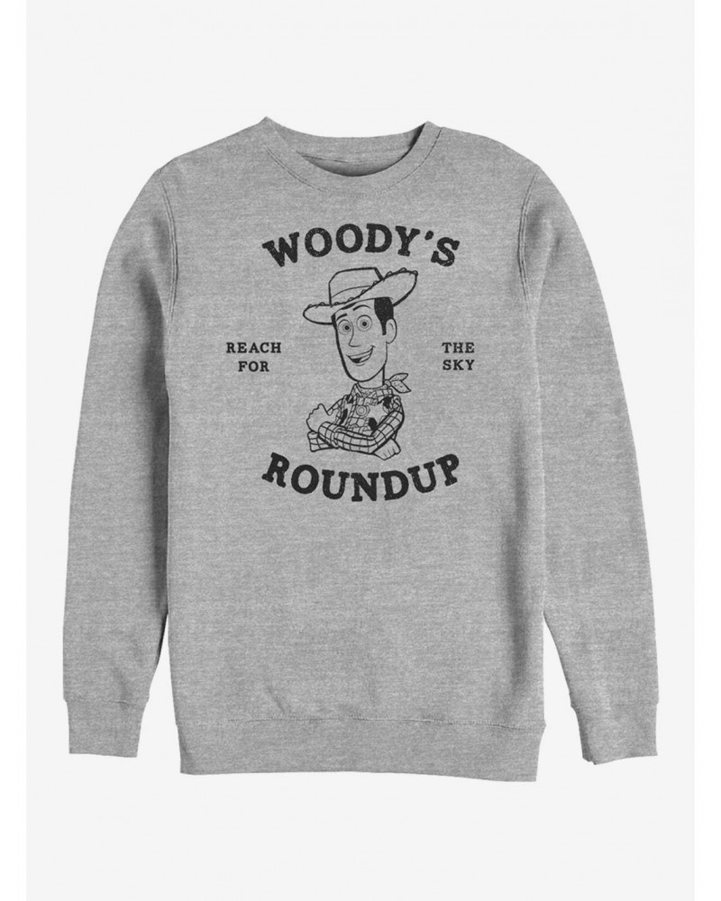 Disney Pixar Toy Story 4 Woody's Roundup Crew Sweatshirt $10.33 Sweatshirts