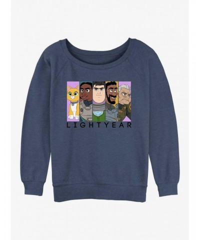 Disney Pixar Lightyear Space Heroes Girls Slouchy Sweatshirt $11.51 Sweatshirts