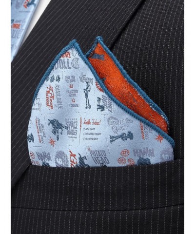 Disney Pixar Toy Story 4 Characters Blue Pocket Square $11.85 Squares