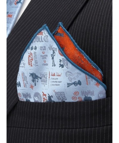 Disney Pixar Toy Story 4 Characters Blue Pocket Square $11.85 Squares