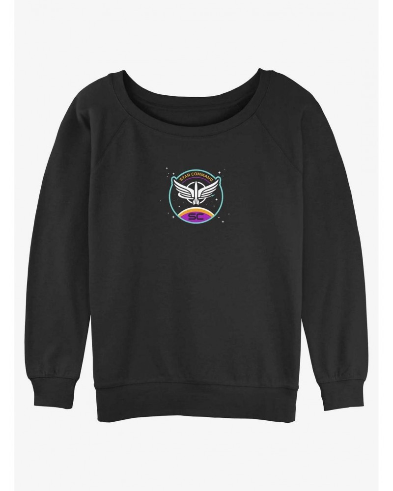 Disney Pixar Lightyear Star Command Icon Girls Slouchy Sweatshirt $9.45 Sweatshirts