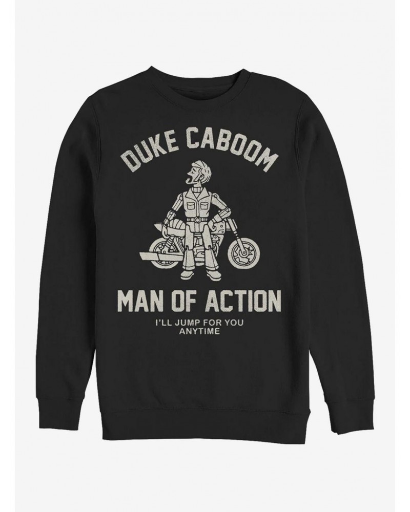 Disney Pixar Toy Story 4 Duke Caboom Crew Sweatshirt $10.92 Sweatshirts