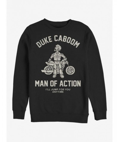 Disney Pixar Toy Story 4 Duke Caboom Crew Sweatshirt $10.92 Sweatshirts