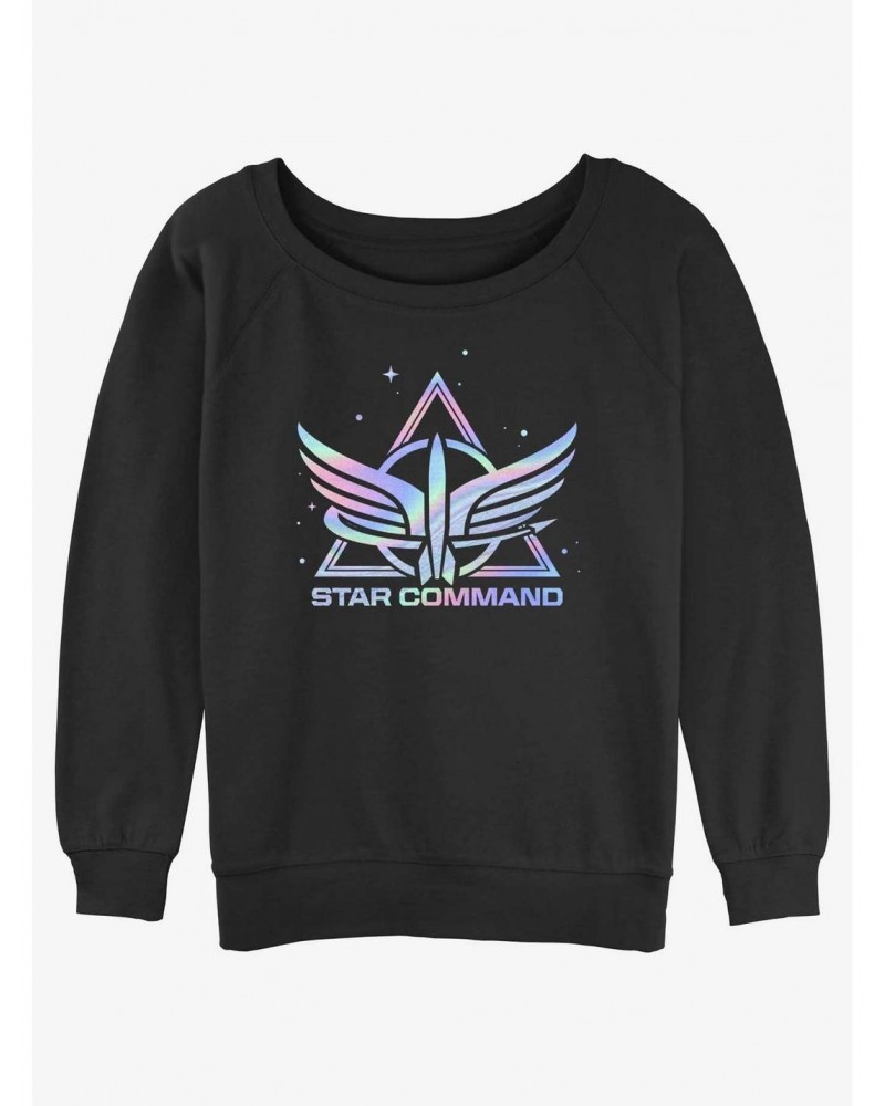 Disney Pixar Lightyear Star Command Icon Girls Slouchy Sweatshirt $10.92 Sweatshirts